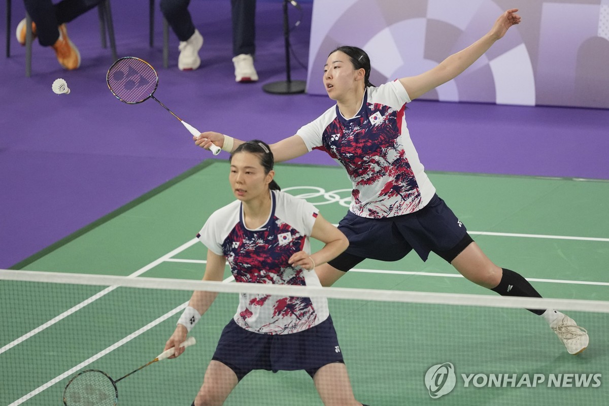 (LEAD) (Olympics) 2 S. Korean teams eliminated in badminton women's ...