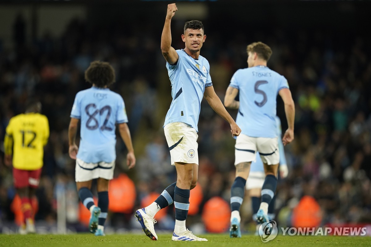 맨시티, 왓퍼드 꺾고 리그컵 16강 진출…첼시는 4부 팀 5-0 대파