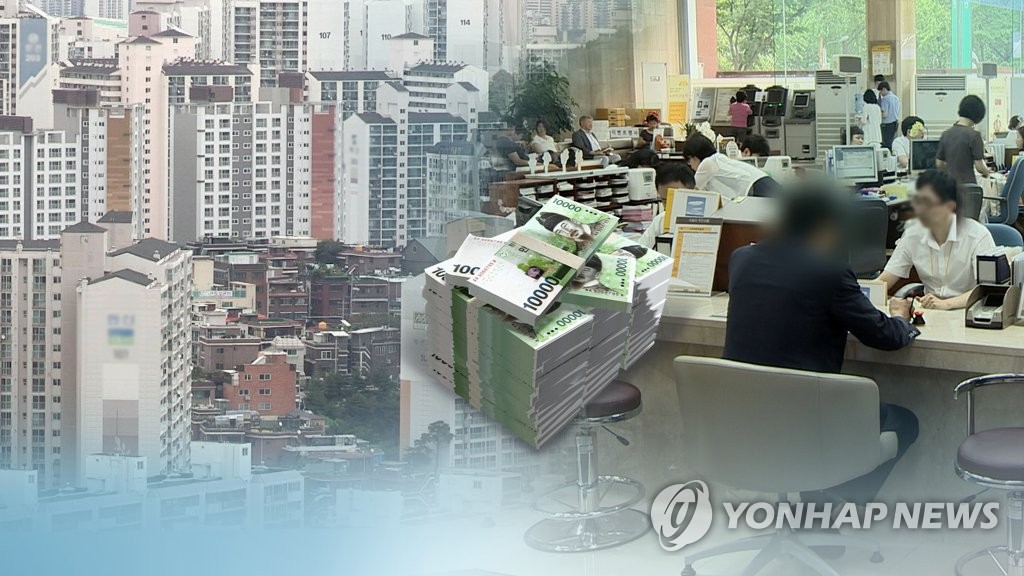 주택담보대출 두달째 4조원대 증가(CG)