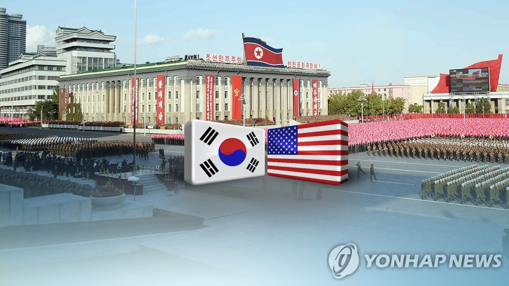 한국, 미국, 북한(CG)