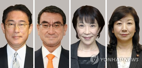 日자민당 총재 선거 종반전…고노, 여론조사서 단연 선두