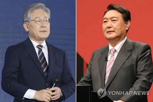韓国大統領選候補支持率　李氏と尹氏並ぶ＝安氏は１５％