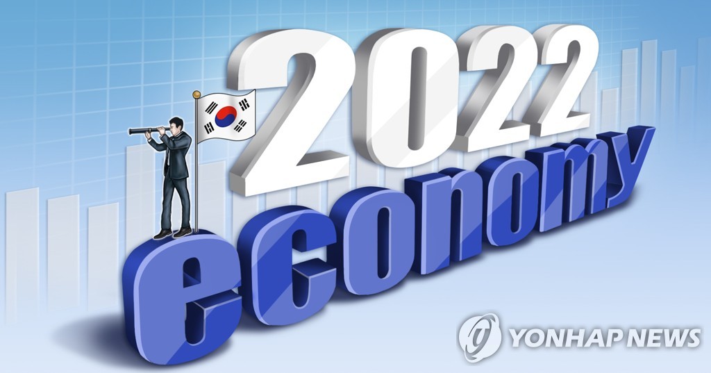 ＫＤＩは韓国の２０２２年の経済成長率予想を従来の３．０％から２．８％に引き下げた（イラスト）＝（聯合ニュース）