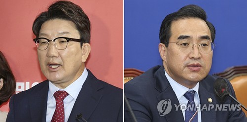 국민의힘 권성동 원내대표-박홍근 더불어민주당 원내대표