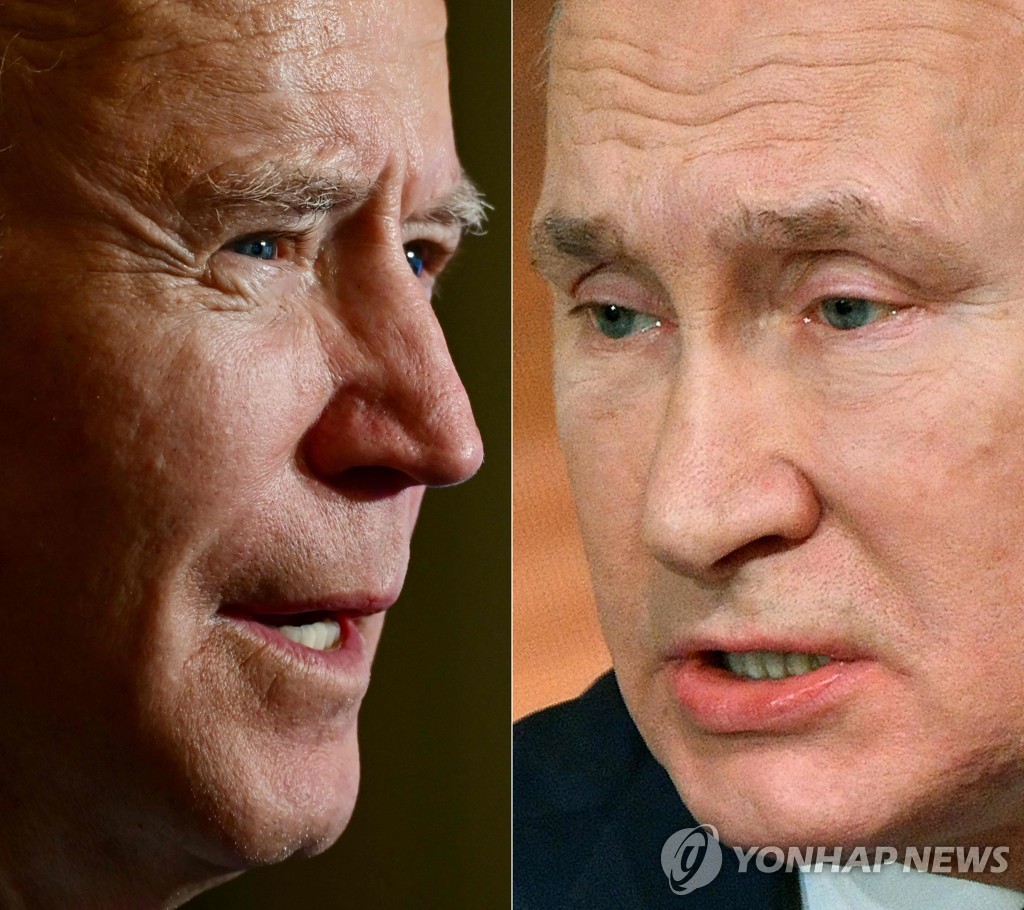 조 바이든 미국 대통령과 블라디미르 푸틴 러시아 대통령