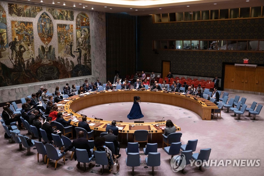 북한 정찰위성 발사 문제 논의하는 유엔 안보리 회의