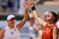 시비옹테크 vs 무호바, 프랑스오픈 테니스 여자 단식 결승 대결