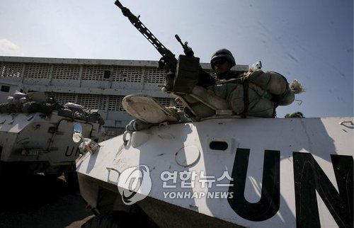 2007년 당시 아이티 주둔 유엔 평화유지군