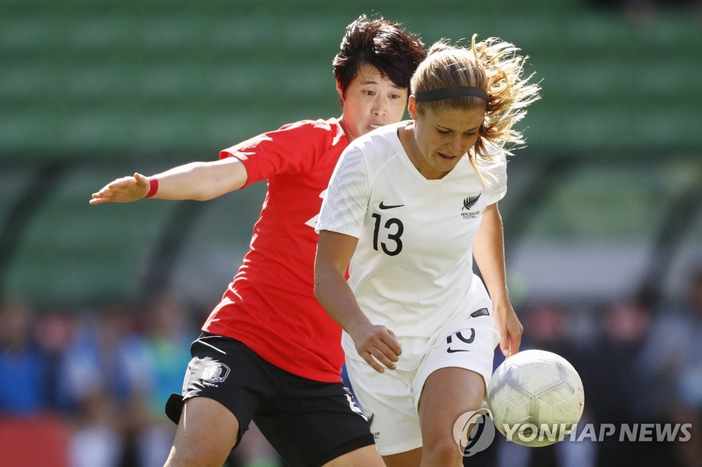 2019년 한국과 4개국 친선대회 경기에서 뉴질랜드 대표팀이 입은 