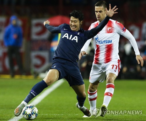  Tottenham's Son Heung-min becomes all-time S. Korean scoring leader in Europe