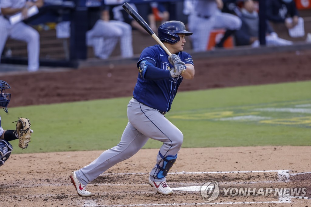 Rays' Choi Ji-man goes hitless in World Series loss