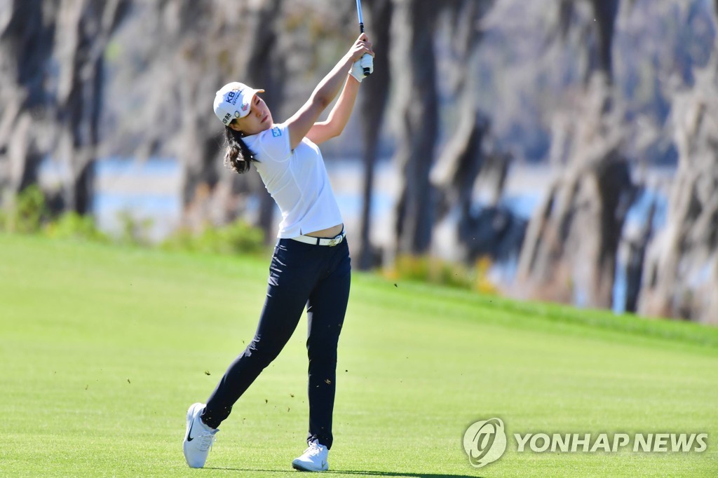 전인지, 게인 브리지 LPGA 2R 단독 4 위 … 51 세 소렌스탐 컷 통과