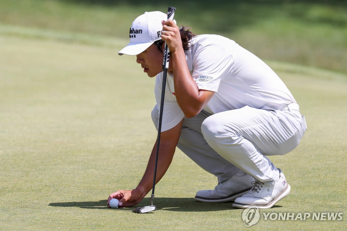 김성현의 3라운드 경기 모습