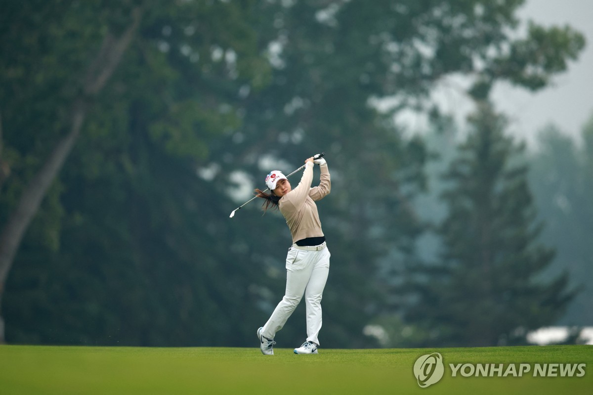 최혜진의 1라운드 경기 모습