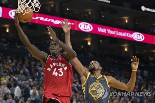 토론토, NBA 동·서부 콘퍼런스 1위 대결서 골든스테이트 완파