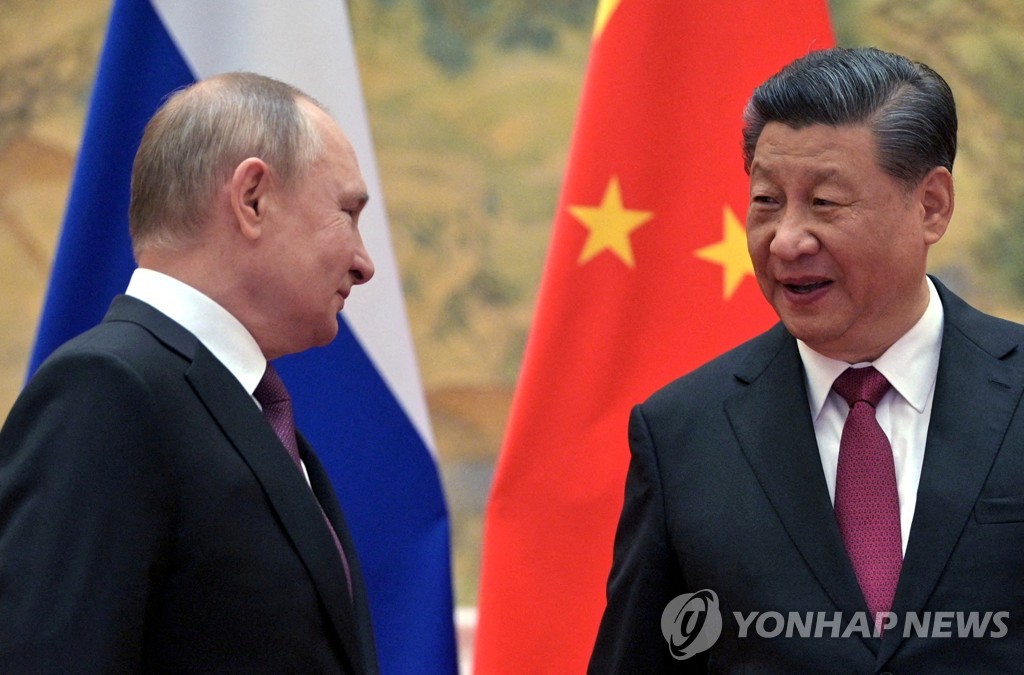 푸틴 러시아 대통령(좌)과 시진핑 중국 주석(우)