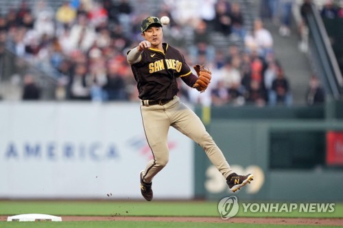 MLB 샌디에이고 김하성, 3경기 연속 안타에 시즌 2호 도루