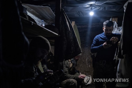 바흐무트 인근 우크라이나군 숙영지