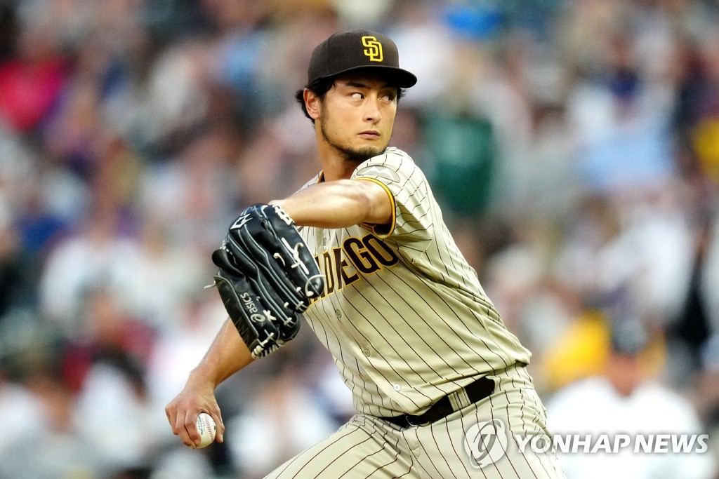 MLB 통산 100승을 달성한 다루빗슈 유