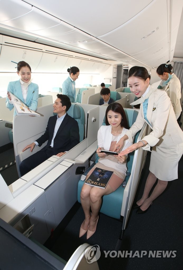 대한항공 차세대 항공기 B747-8i 명품 좌석 | 연합뉴스
