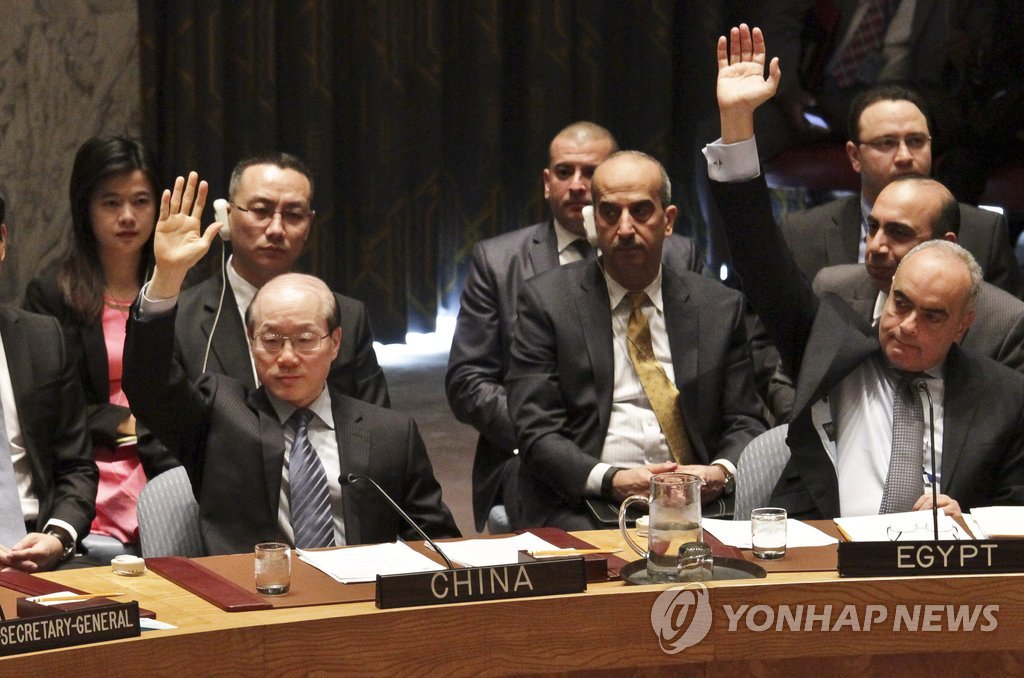 '대북결의안' 찬성표 던지는 유엔주재 中대사