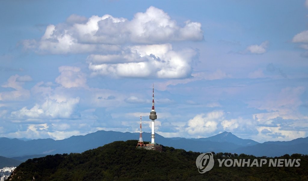 수채화 아닙니다'…그림 같은 서울 하늘 | 연합뉴스