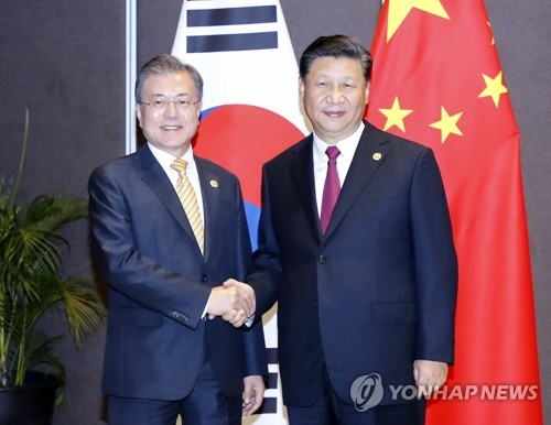 (LEAD) Moon to meet with China, Russia leaders at G-20 summit