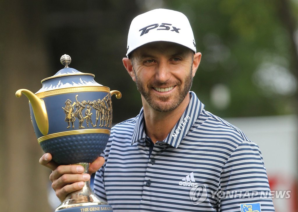 WGC 멕시코 챔피언십 우승한 더스틴 존슨 연합뉴스