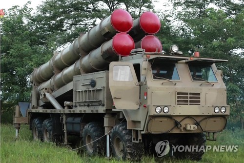 북한, 다시 초대형 방사포 시험사격