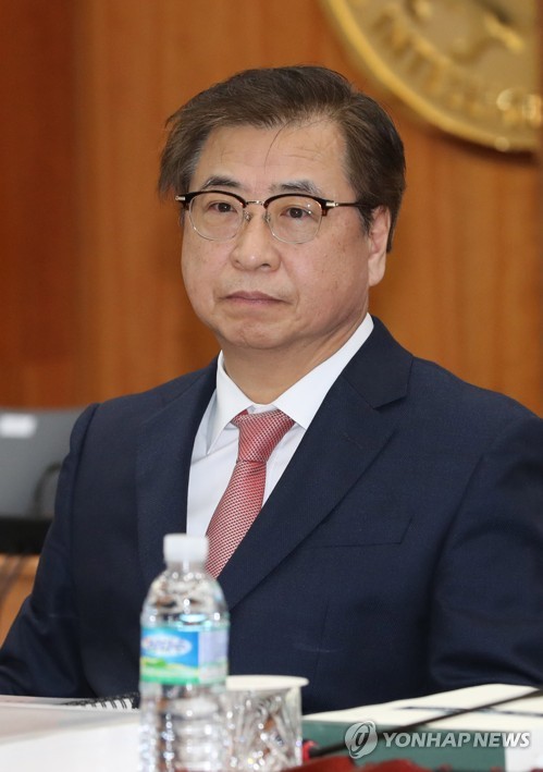 国会の国政監査に出席した徐氏＝４日、ソウル（聯合ニュース）