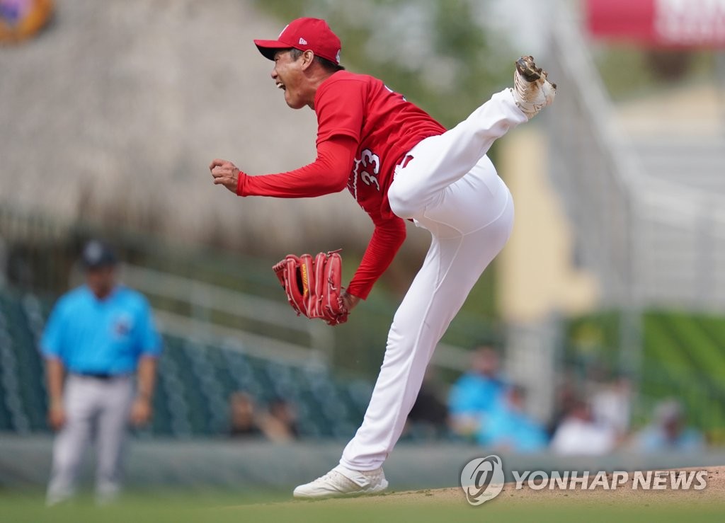 Cardinals' Kim Kwang-hyun set for 2nd spring start