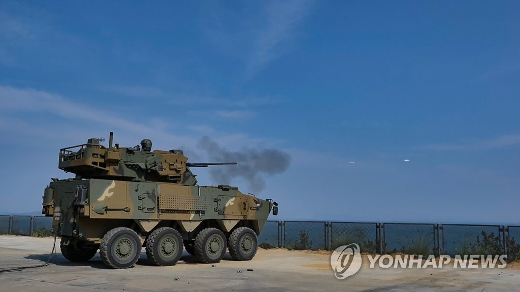 An image of the 30-mm anti-aircraft gun wheeled vehicle system (AAGW) in a photo provided by South Korea's Defense Acquisition Program Administration (PHOTO NOT FOR SALE) (Yonhap)
