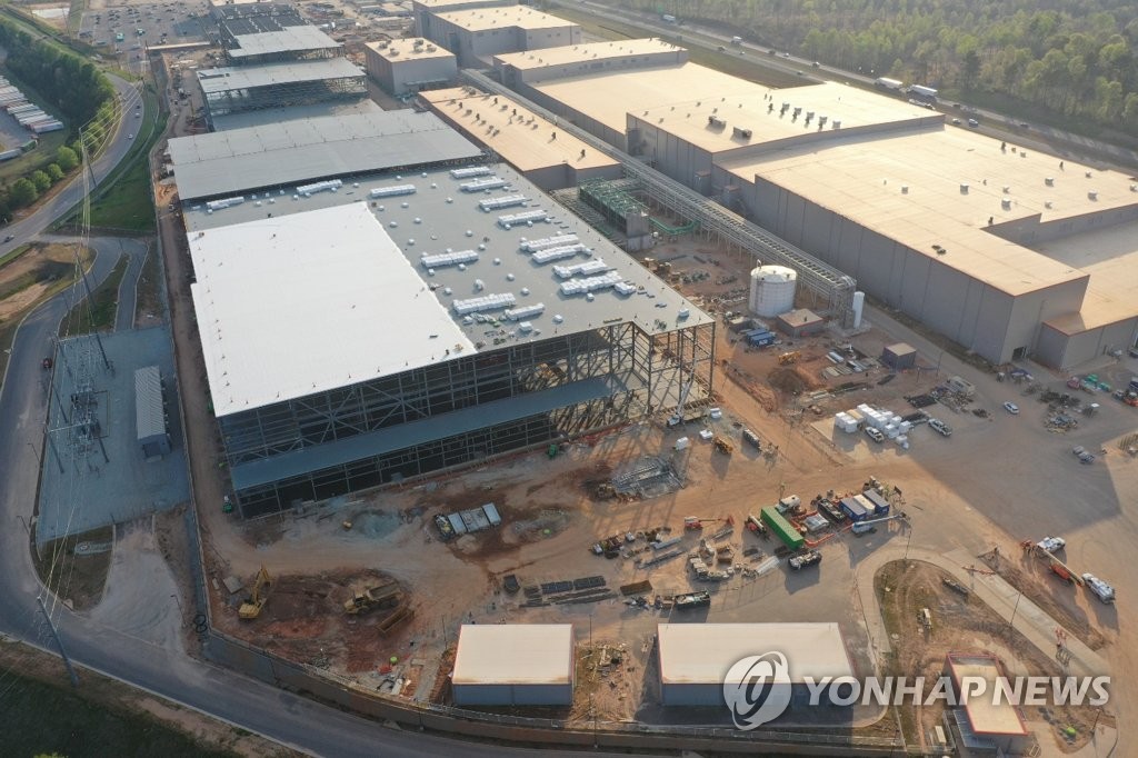 SK이노베이션 미국 조지아주 배터리 1, 2 공장 전경