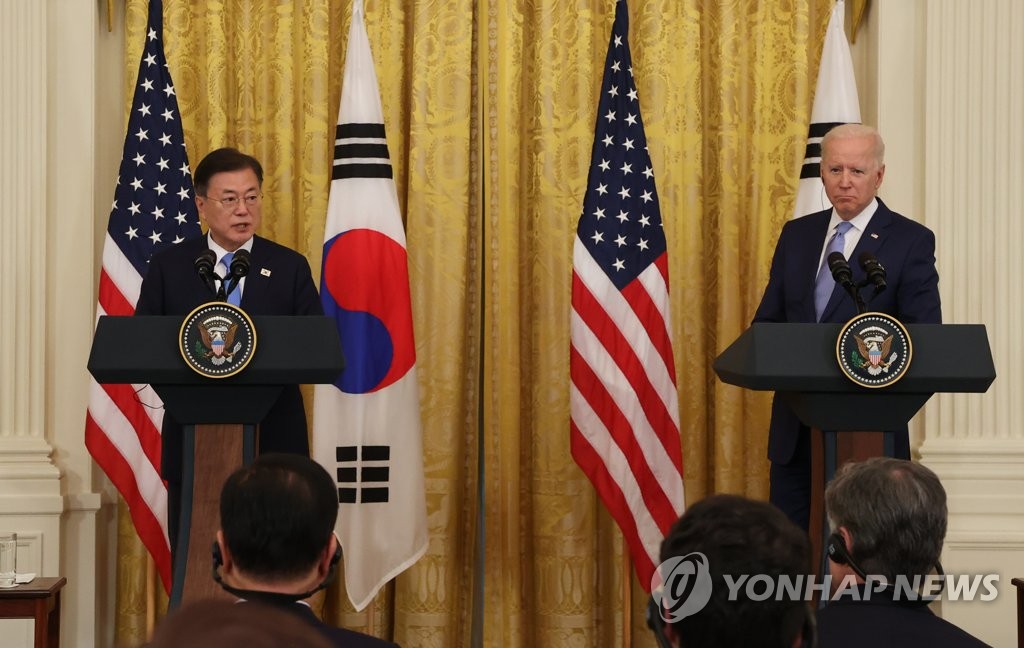 (News Focus) Moon-Biden summit agreement broadens alliance amid Sino-U.S. rivalry