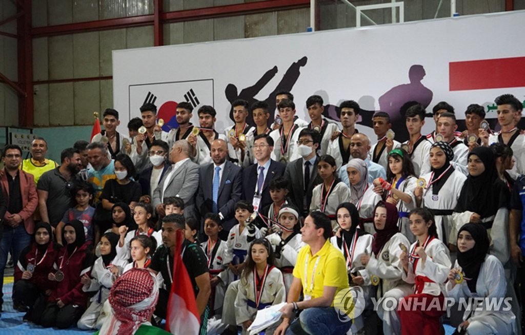 이라크서 첫 한국대사배 태권도 대회 열려