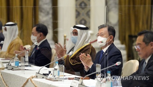 문대통령, UAE 총리와 회담…'韓 패트리엇' 천궁-Ⅱ 계약 체결