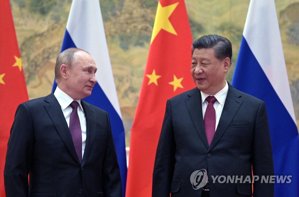 2월 4일 베이징에서 만난 시진핑과 푸틴