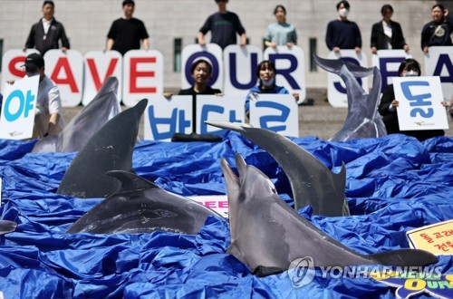 고래 바다방류 촉구 캠페인 및 기자회견