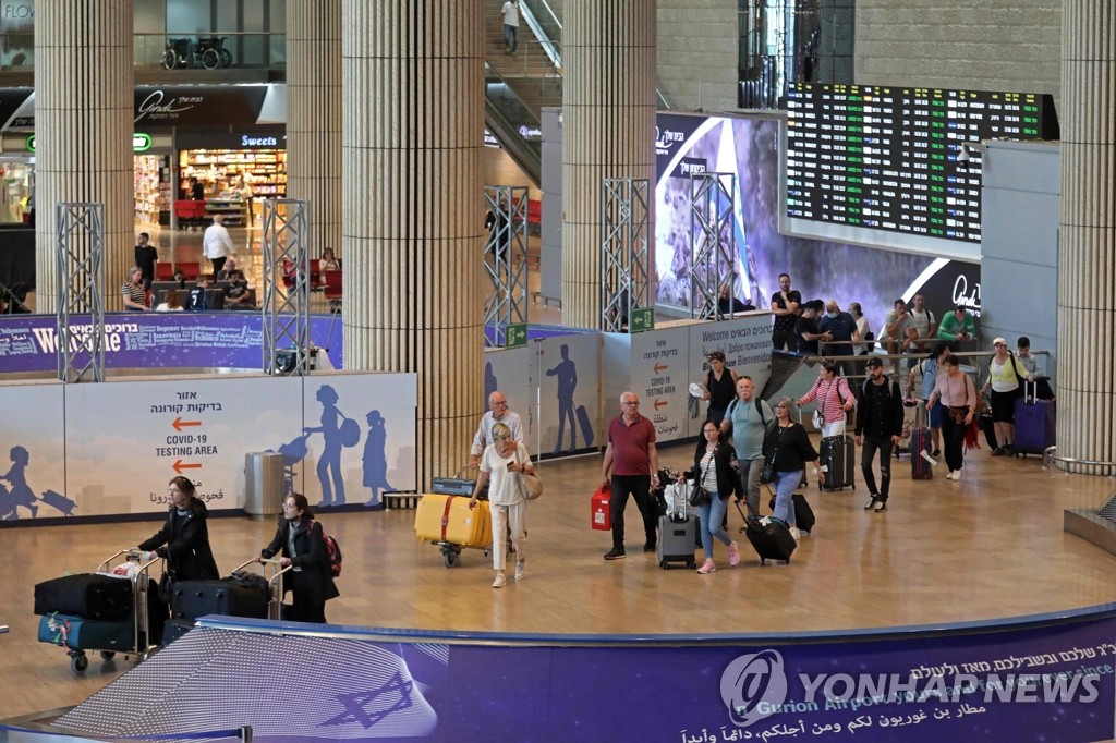 내외국인 입국자 코로나19 검사 폐지한 이스라엘