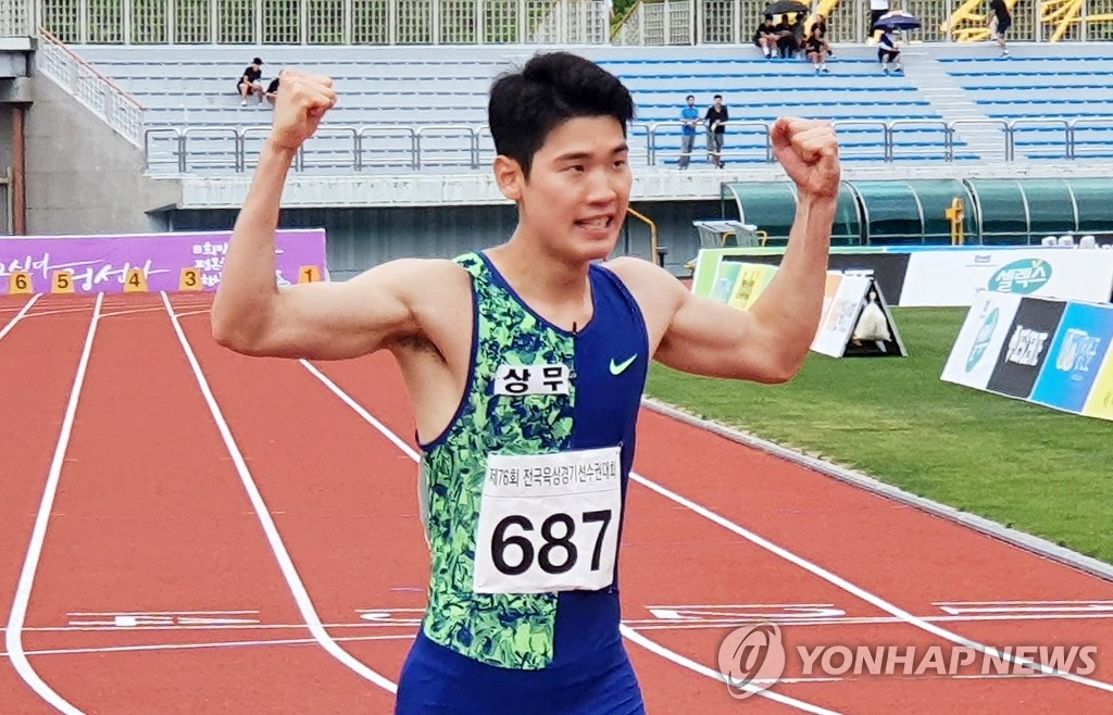 고승환, 한국 남자 200ｍ 역대 공동 3위 20초51 기록