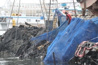 제주 한림항 최초 화재 어선 훼손 심해 인양 작업 난항