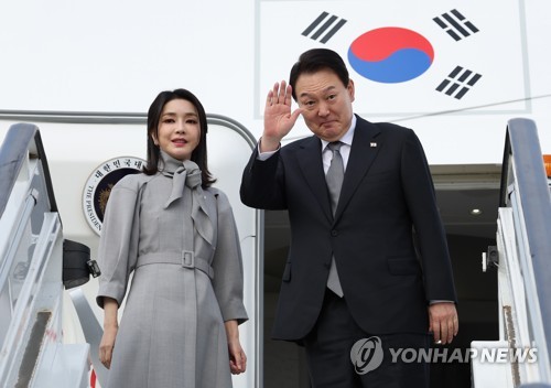 Yoon arrives in New York for U.N. General Assembly