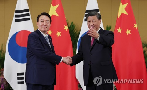 (3e LD) Yoon demande à Xi de jouer un rôle plus actif concernant la Corée du Nord