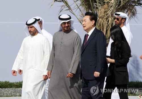 尹大統領　ＵＡＥで韓国建設のバラカ原発を訪問