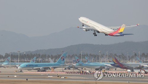 Asiana Airlines' Q1 net losses widen on weak won
