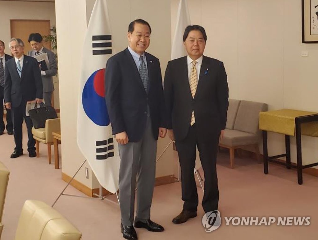 韓国統一相　林外相と会談