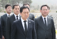 與지도부, 서해수호의날 기념식 총출동…당정 '안보 원팀' 과시(종합)
