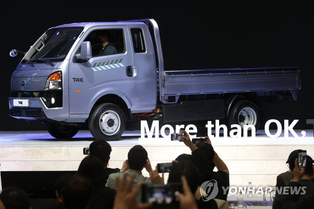 BYD 1톤 전기트럭 'T4K' 국내 공개