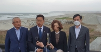 후쿠시마 방문 野의원들 