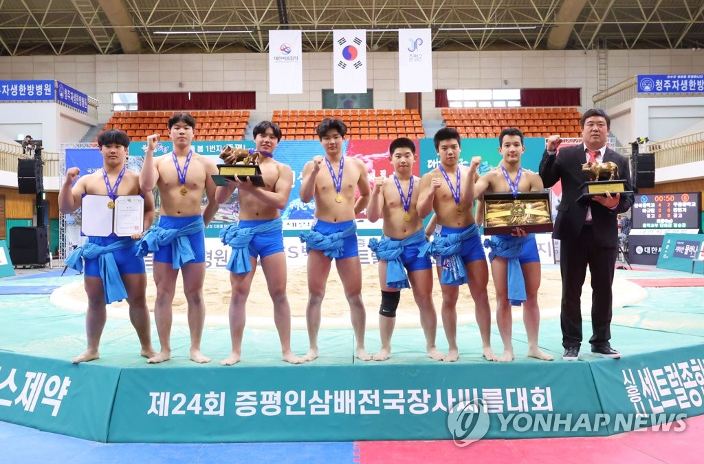 제24회 증평인삼배전국장사씨름대회 | 연합뉴스